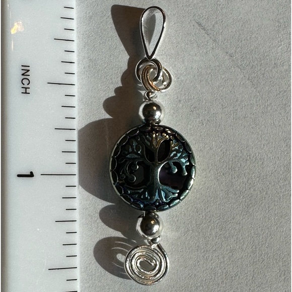 ARTISAN Tree of Life Silver Beads and Spiral Pendant - Picture 2 of 3